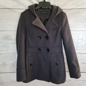 Slate grey hooded jacket